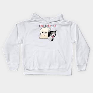 14 Year Old Girl Sbeve Cat Meme Kids Hoodie